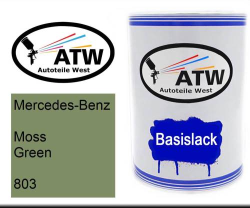 Mercedes-Benz, Moss Green, 803: 500ml Lackdose, von ATW Autoteile West.